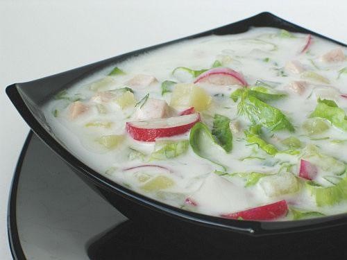 Окрошка на кефире