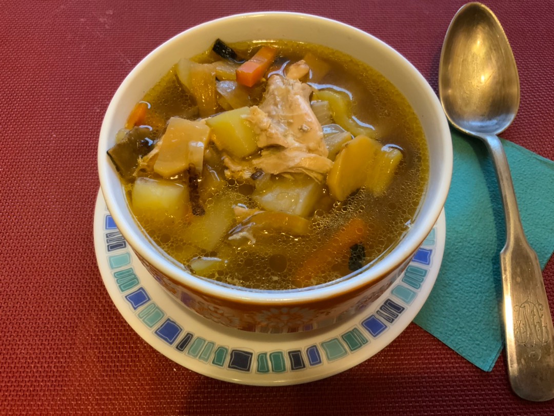 Куриный суп с репой
