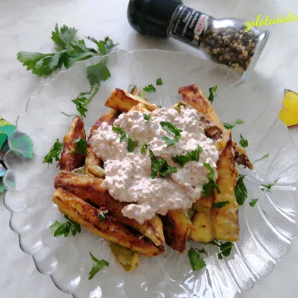 Цукини с ореховым соусом