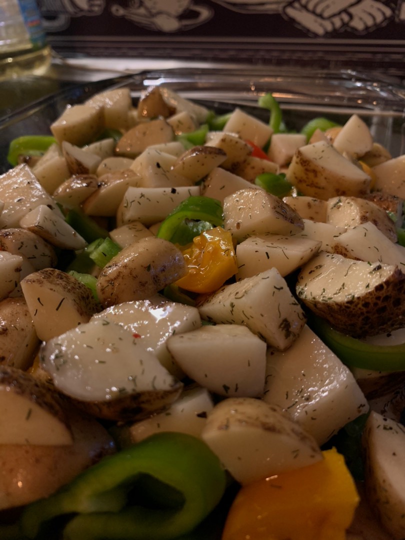 Запеченный картофель с овощами, пошаговый рецепт с фото от автора Елена Давыдова на ккал