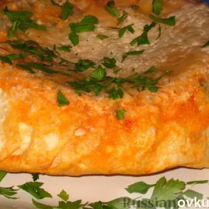 Быстрый пирог из лаваша с картофелем и сыром