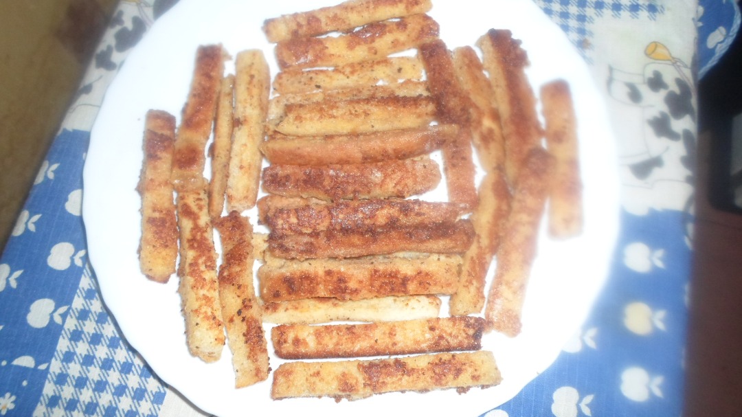Сухарики с чесноком