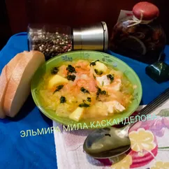 Суп с капустой или щи на курином бульоне