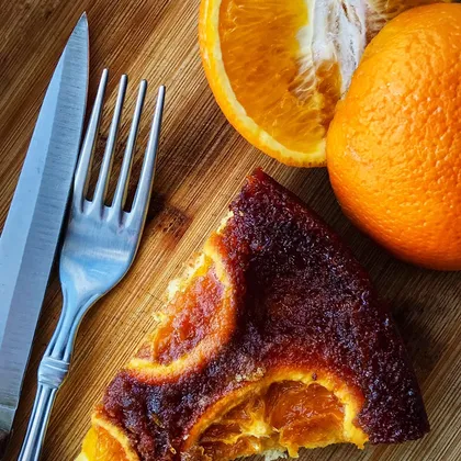 Апельсиновый пирог с карамелью