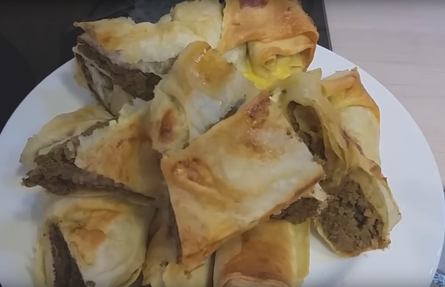 Лаваш с печенью, запеченный в духовке