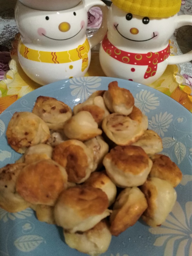 Пельмени жареные
