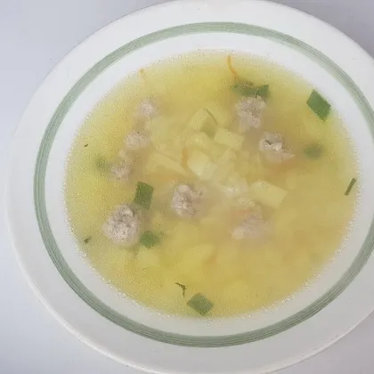 Простой Суп с фрикадельками