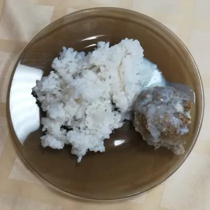 Рыбные котлетки с рисом