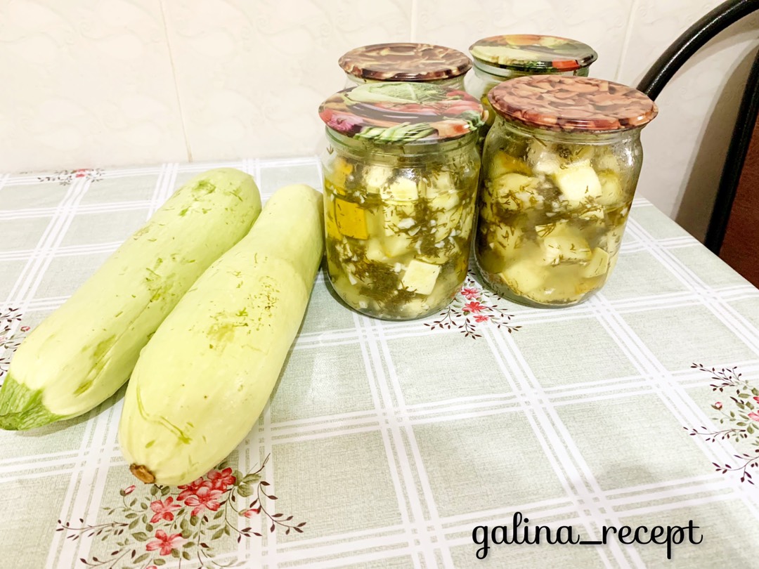 Кабачки маринованные