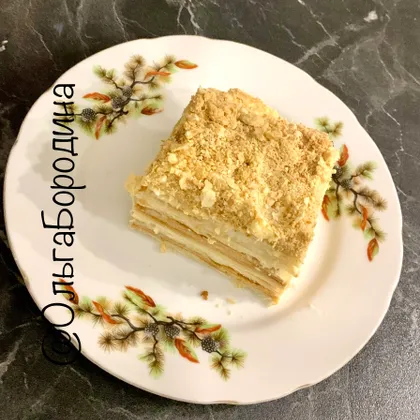 Быстрый рецепт торта «Наполеон» из слоеного теста