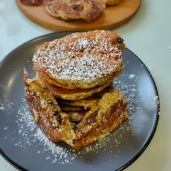 Банановые панкейки с шоколадной начинкой