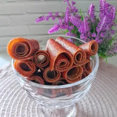 Яблочно-банановая пастила с клубничным вкусом