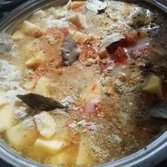 Тушёный картофель с мясом