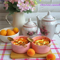 Творожное суфле с абрикосами