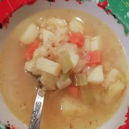 Суп с красной чечевицей и сельдереем