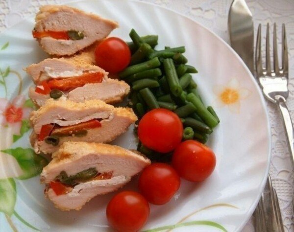 Куриное филе с витаминной начинкой