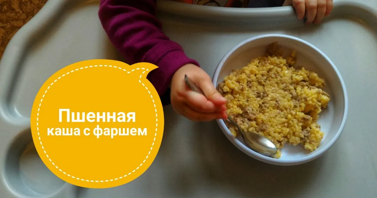 Детская пшенная каша с фаршем рецепт с фото пошаговый от Диана ...