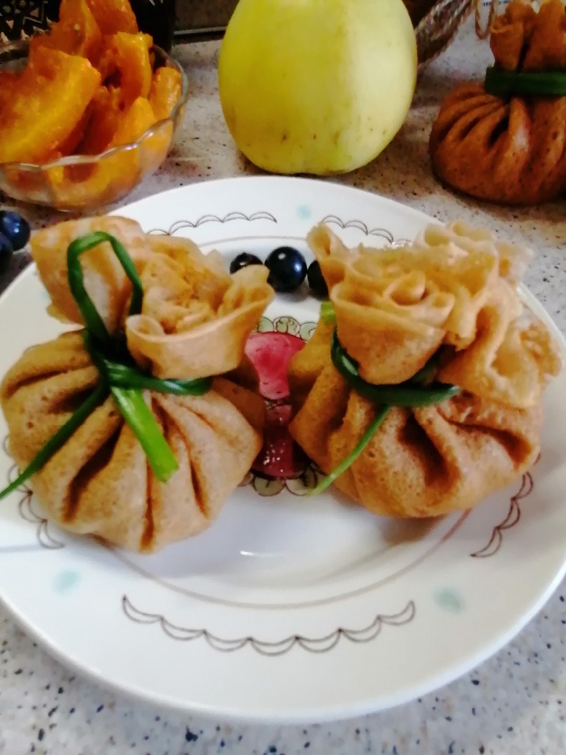 Гречневые мешочки с грибами