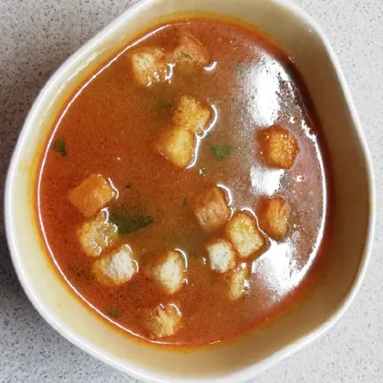 Индийская кухня: Суп карри с креветками
