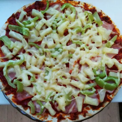 Домашняя гавайская пицца