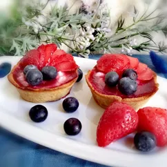 Корзиночки с творожно-ягодной начинкой🍓😋