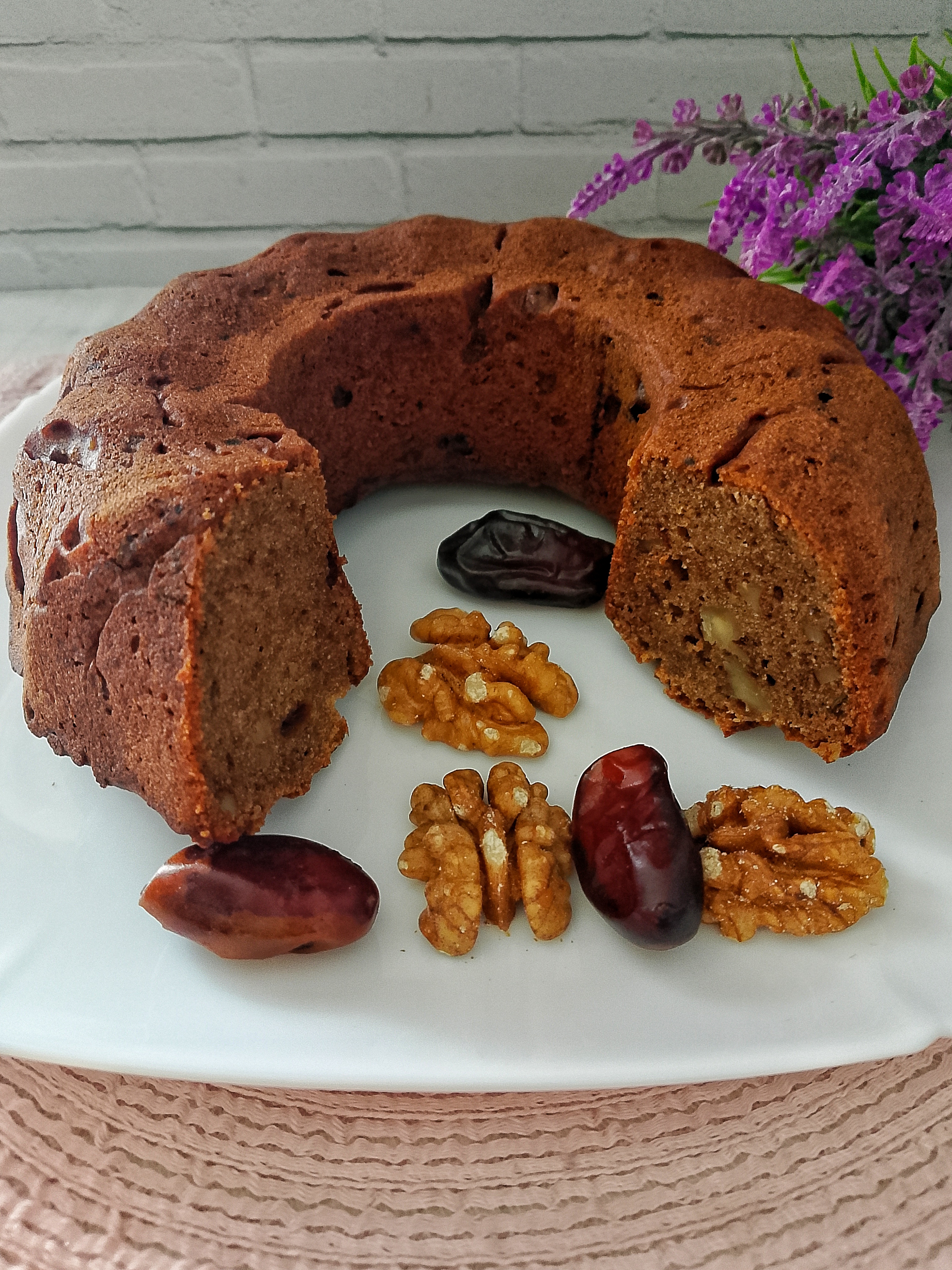 Постный кекс без сахара и глютена