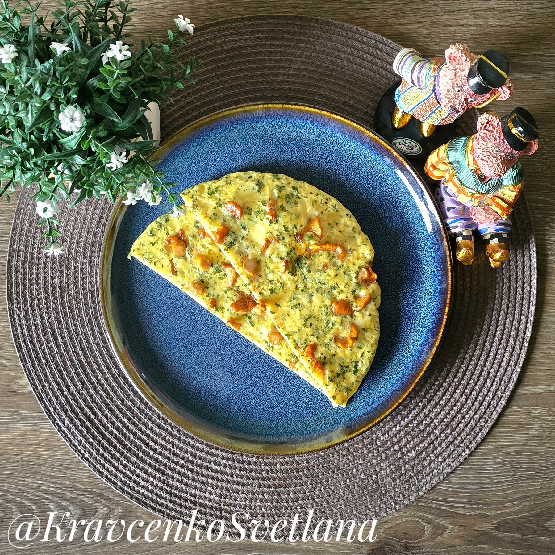 Омлет с грибами