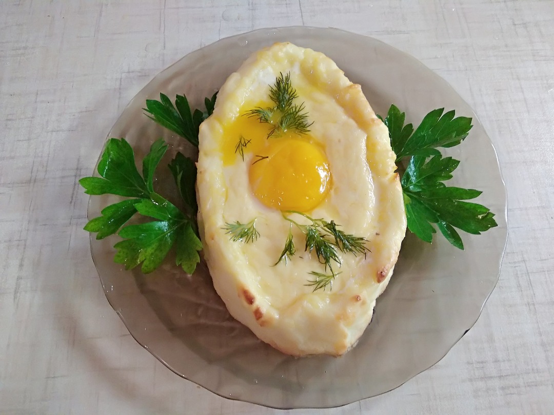 ПП хачапури по аджарски с творогом и сыром рецепт с фото пошагово