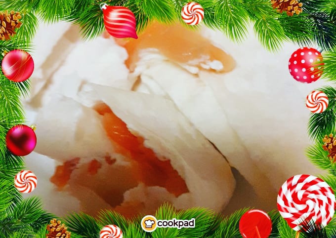 Семга со сливочным сыром в лаваше