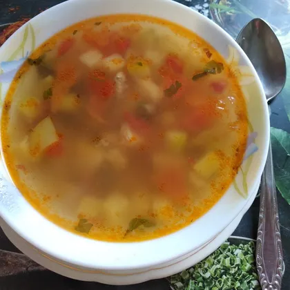 Летний суп с овощами