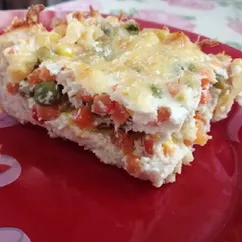 Куриный пирог с мексиканской смесью