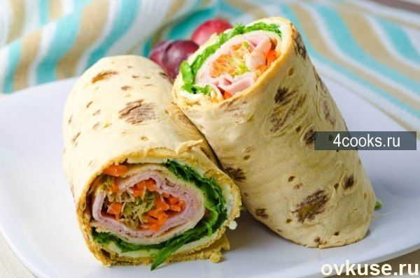 Ролл с ветчиной и сыром