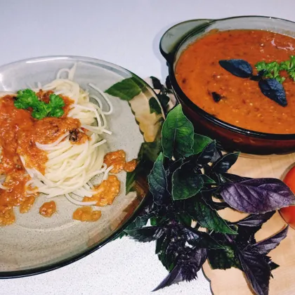 Домашний томатный соус для спагетти