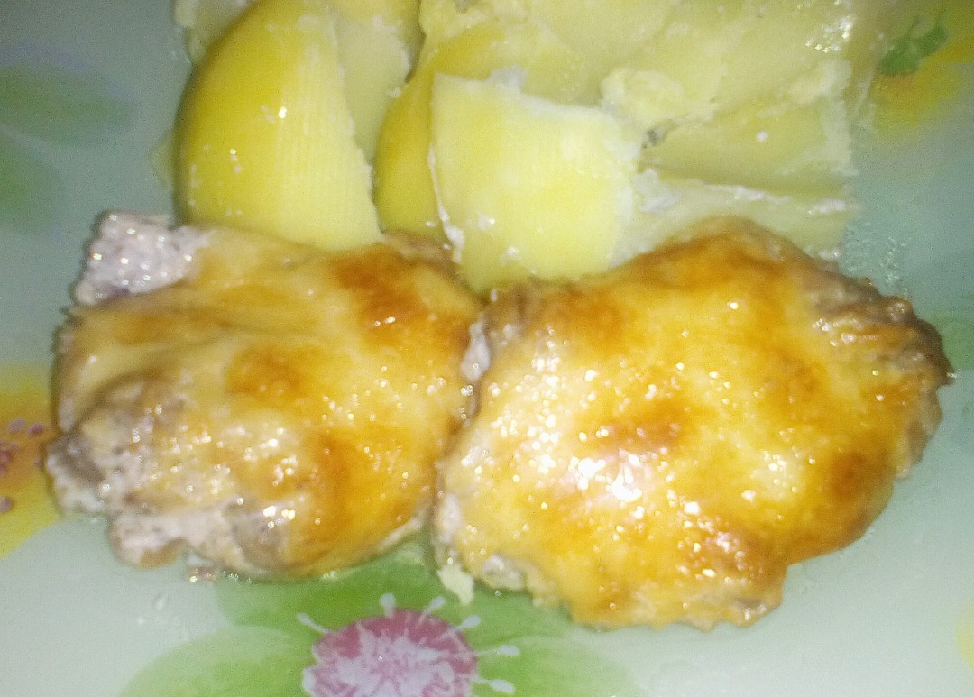 Жюльен с грибами и курицей