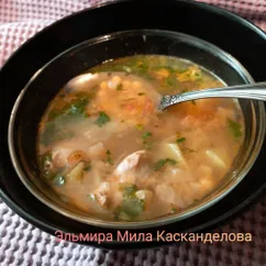 Гороховый суп с куриной грудкой