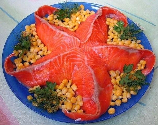 Салат из рыбы Морская звезда , рецепты с фото