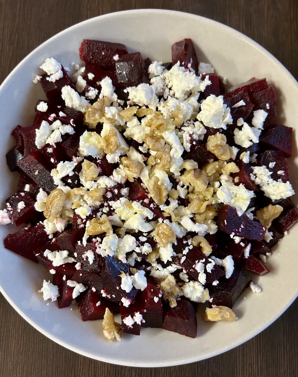 Свекольный салат с фетой