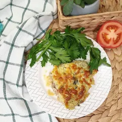 Кабачковая запеканка с мясом