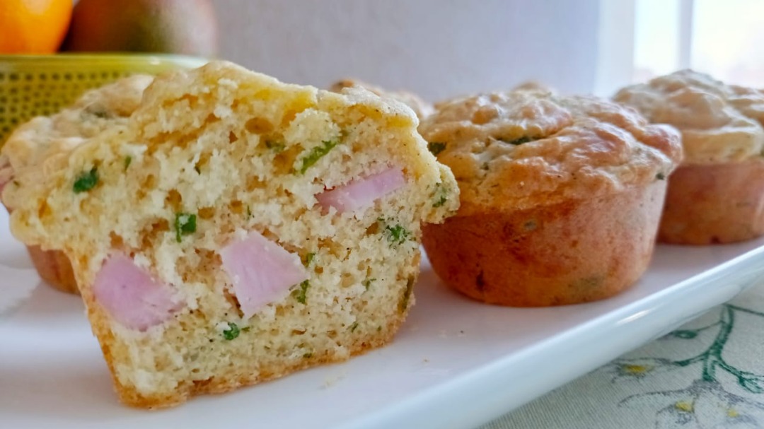 Кексики с ветчиной и сыром