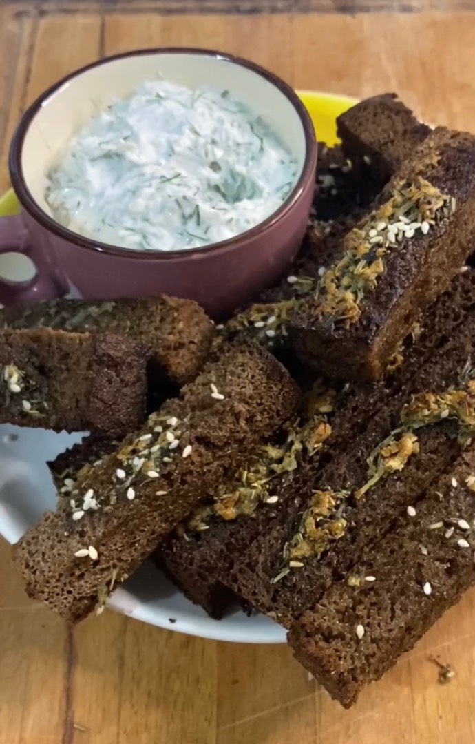 Чесночный соус к гренкам🔥