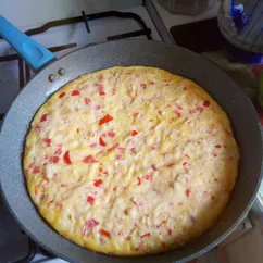 Необычный омлет с крабовыми палочками 😋