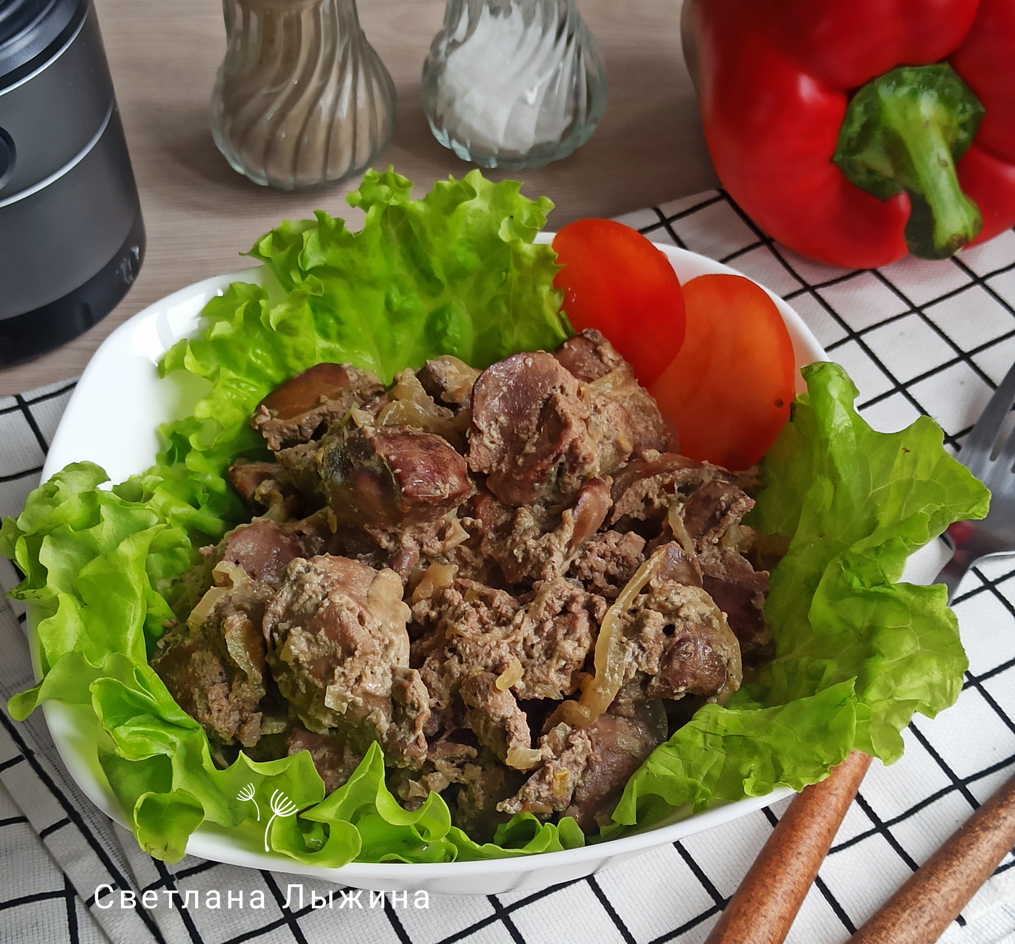 ПП Куриная печень в молоке (в мультиварке)