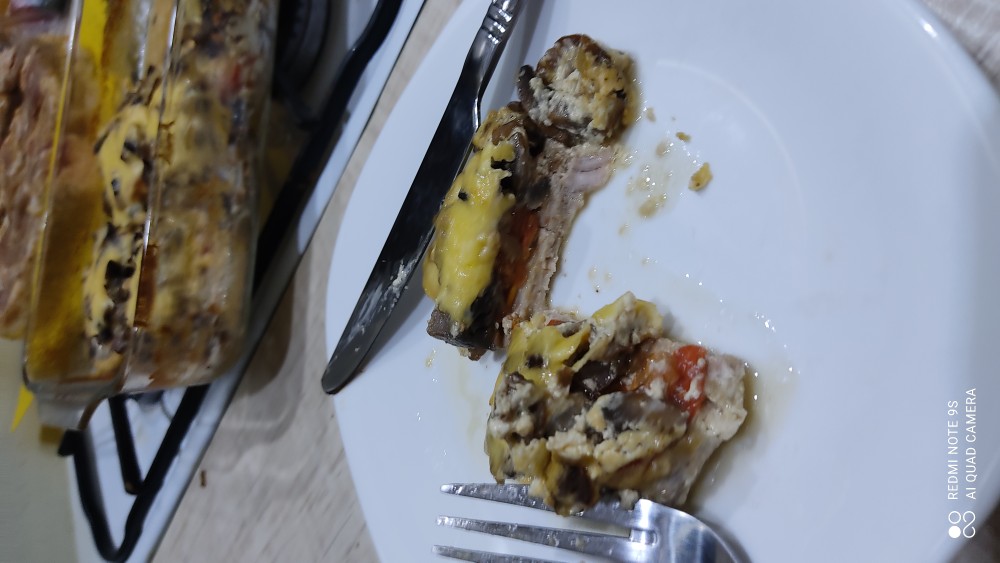 Мясо под грибной шубкой
