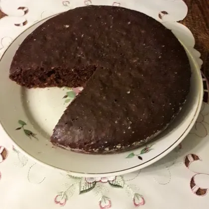 Шоколадно-кокосовый пирог в мультиварке