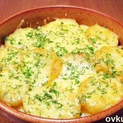 Запеканка с грибами и картофелем