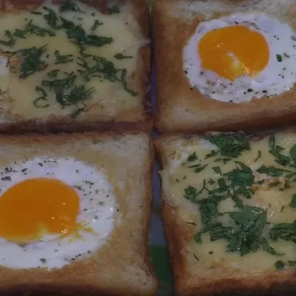 Бутерброды с яйцом, завтрак за 5 минут