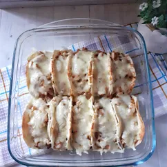 Тако с курицей и баклажанами