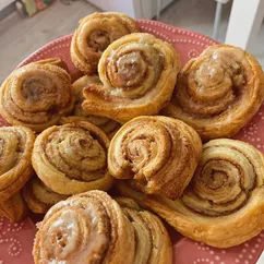 Плюшки с сахаром и корицей🥯🥐🤍