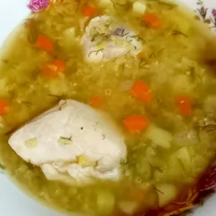 Супчик с красной чечевицей в мультиварке