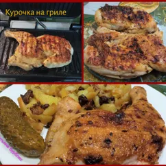 Аппетитная курочка на гриле!